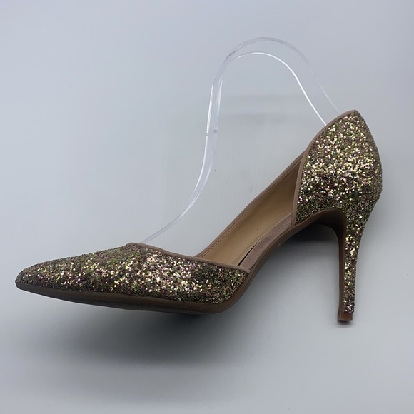 Jessica Simpson - Livvy Dusty Gold Glitter High Heels Size 8 - Picture 7 of 15